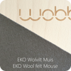 Wobbel Board with Felt | Mouse Grey | Conscious Craft
